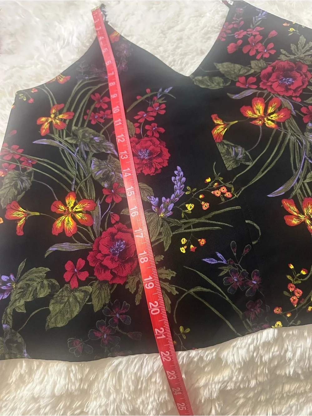 BP Double V-Neck Floral Cami Tank Top Medium Nordstrom - Picture 3 of 9